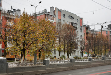 Lenin avenue in Ivanovo. Russia