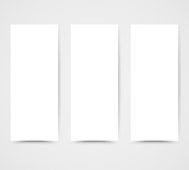 blank paper on white background