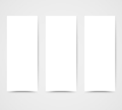 blank paper on white background