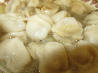 close up of pelmeni