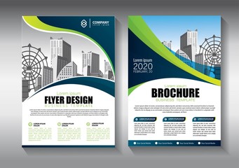 Business abstract vector template. Brochure design, cover modern layout, annual report, poster, flyer in A4 with colorful triangles, geometric shapes for tech, science, market with light background