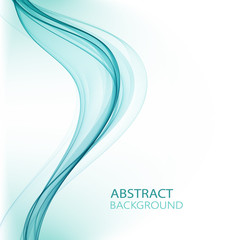  Abstract background of wavy blue elegant wave lines