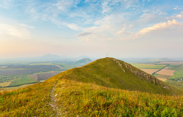 Panorama of the Mineralnye Vody resort in Stavropol Region in Russia. Caucasus