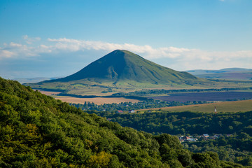Panorama of the Mineralnye Vody resort in Stavropol Region in Russia. Caucasus