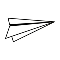 Isolated paperplane vector design