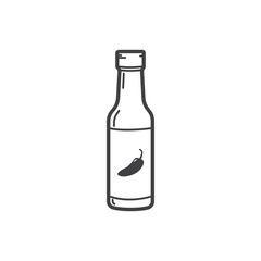 vector jalapeno sauce icon illustration