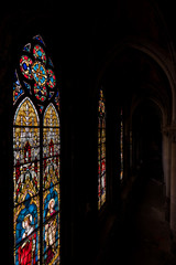 Historic, Ornate Stained Glass Window - Abandoned St. Peter and Paul Church - East Liberty,...