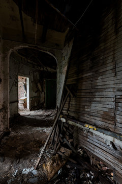 Derelict Hallway - Abandoned Brownsville Hospital - Brownsville, Pennsylvania