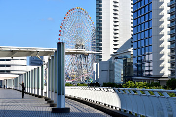 パシフィコ横浜デッキから見たみなとみらい