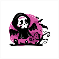 Skeleton Head Halloween Therme Logo Vector