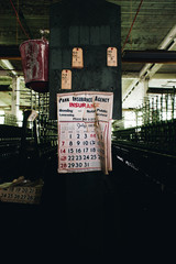 Ancient Outdated Calendar - Abandoned Lonaconing Silk Mill - Maryland 