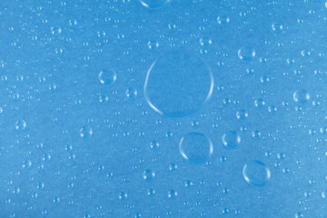 nice water drops- blue background