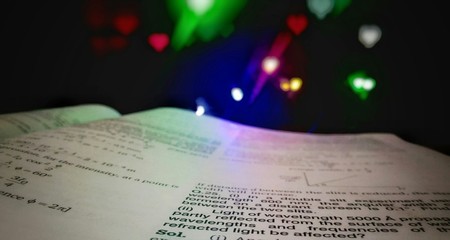 book and music background