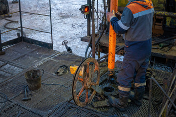 Perforation tool for perforate oil and gas well to make the hole on production tubing to allow gas and condensate flow, Oil and gas business. Perforating gun swelling after firing.