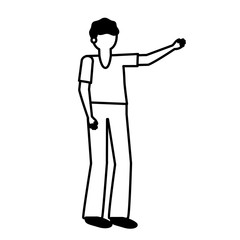 Isolated avatar man vector design