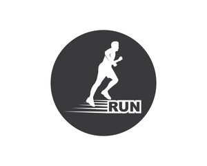 running man icon vector illustration design