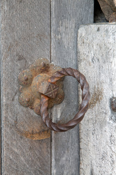 Door Handle On Monnow Bridge; Monmouth