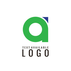 letter a logo design template