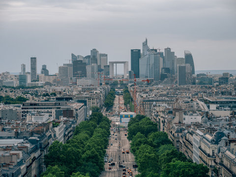 Skyline of La Defense in Paris, France © SmallWorldProduction