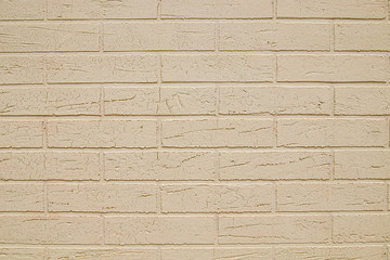 Obraz premium Brick-plastered and painted wall as background