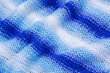 blue knitted texture