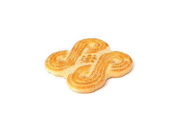 Sugar cookies isolated on white background.