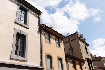 Fototapeta na wymiar building in the old modern city of Carcassonne in France
