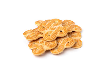 Sugar cookies isolated on white background.