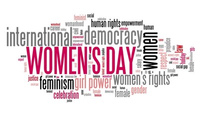 Women's Day word cloud