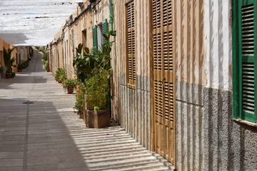 narrow street in old town