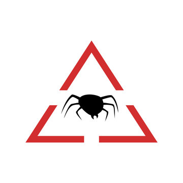 Danger flea symbol