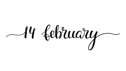 Hand lettering 14 February