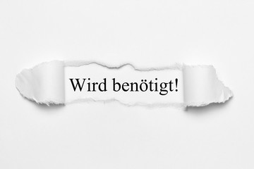 Wird benötigt!