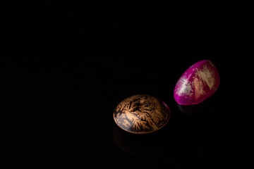Modern Chocolate bonbons set on black