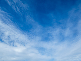 Sky with clouds in the evening