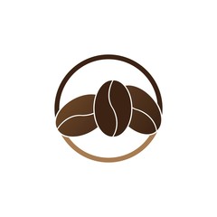 vector coffee beans template vector icon illustration design