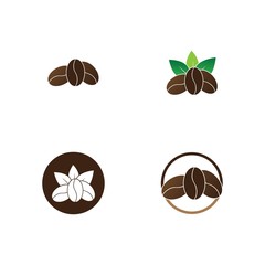 vector coffee beans template vector icon illustration design