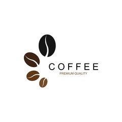 vector coffee beans template vector icon illustration design