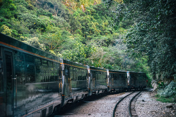 Train to Machu Picchu UNESCO World Heritage Site in Peru 