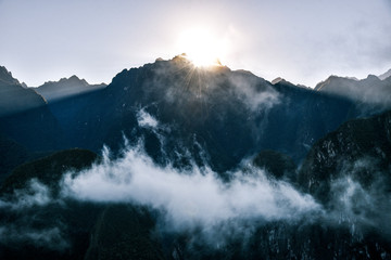 Fototapeta na wymiar Machu Picchu UNESCO World Heritage Site in Peru 