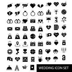 Wedding And Engaging Vector Linear Icons Set. Wedding Traditional Ceremony Outline Symbols Pack. Engagement Rings, Festive Cake, Bride Dress, Champagne Bottle Isolated