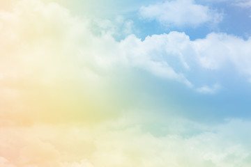 Obraz na płótnie Canvas Cloud background with a pastel colour 
