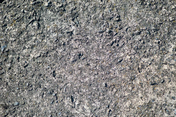 The structure of the old concrete slab