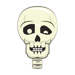 skull dead human anatomy cartoon