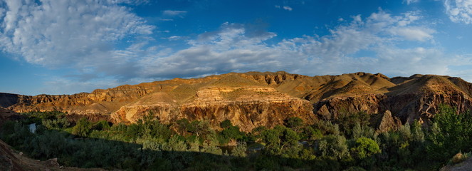 South-East Kazakhstan. Picturesque mountains in the area of the natural national Park "Charyn canyon".