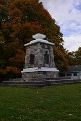 Beautiful memorial site set in the fall season