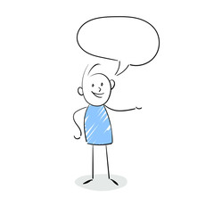 man with speech bubble