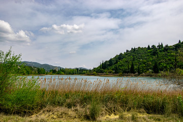 The Baćina lakes (Croatian: Baćinska jezera) are located in Dalmatia, Croatia. It is a crypto-depression lake, with its bottom below the surface of the sea.