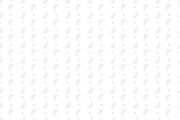 Seamless pattern with branches and dots. Print for polygraphy, posters, shirts and textiles. Black and white illustration
