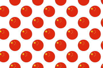 Chinese flag icon seamless pattern vector illustration